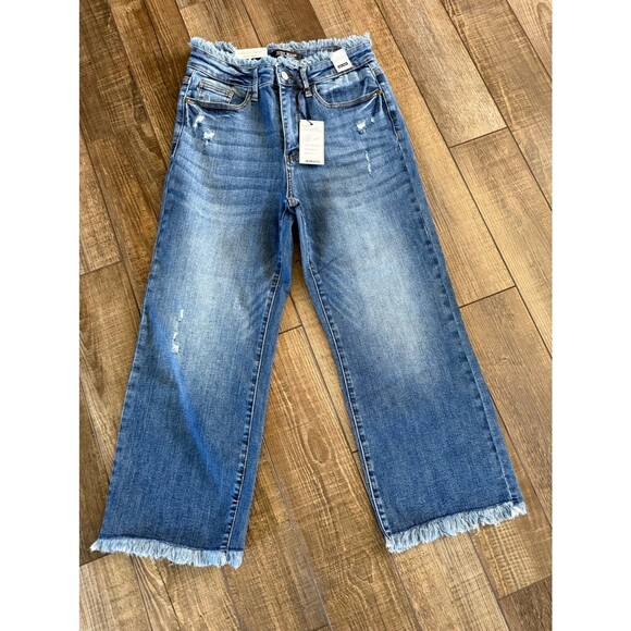 Judy Blue Denim - Judy Blue High Waist Straight Leg Cropped Jeans Sz. 7/28 NWT